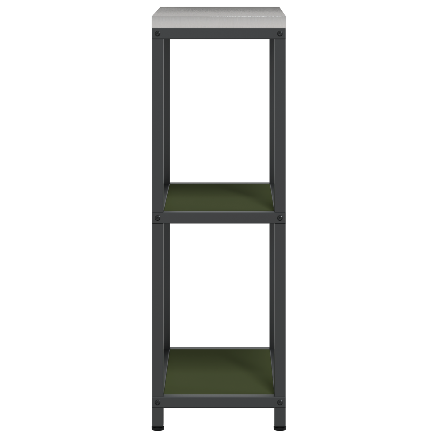Keuken opslag plank met plank met opslag Olijfgroen 60 x 50 x 92 cm Staal