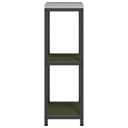 Keuken opslag plank met plank met opslag Olijfgroen 60 x 50 x 92 cm Staal