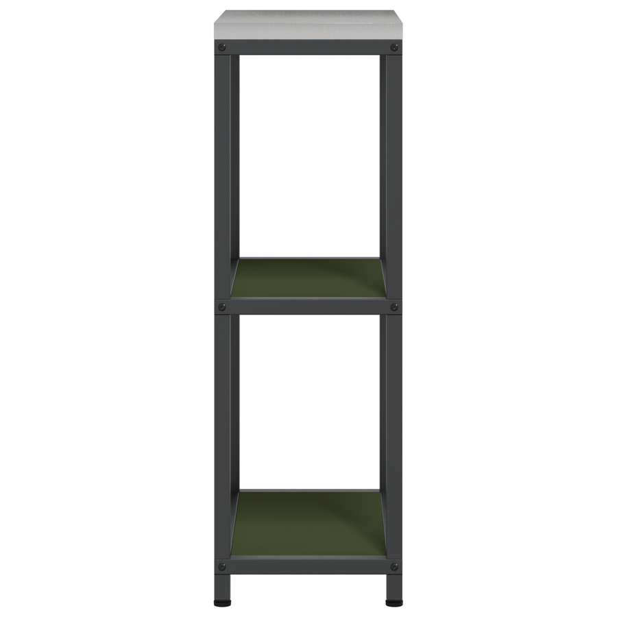 Keuken opslag plank met plank met opslag Olijfgroen 60 x 50 x 92 cm Staal