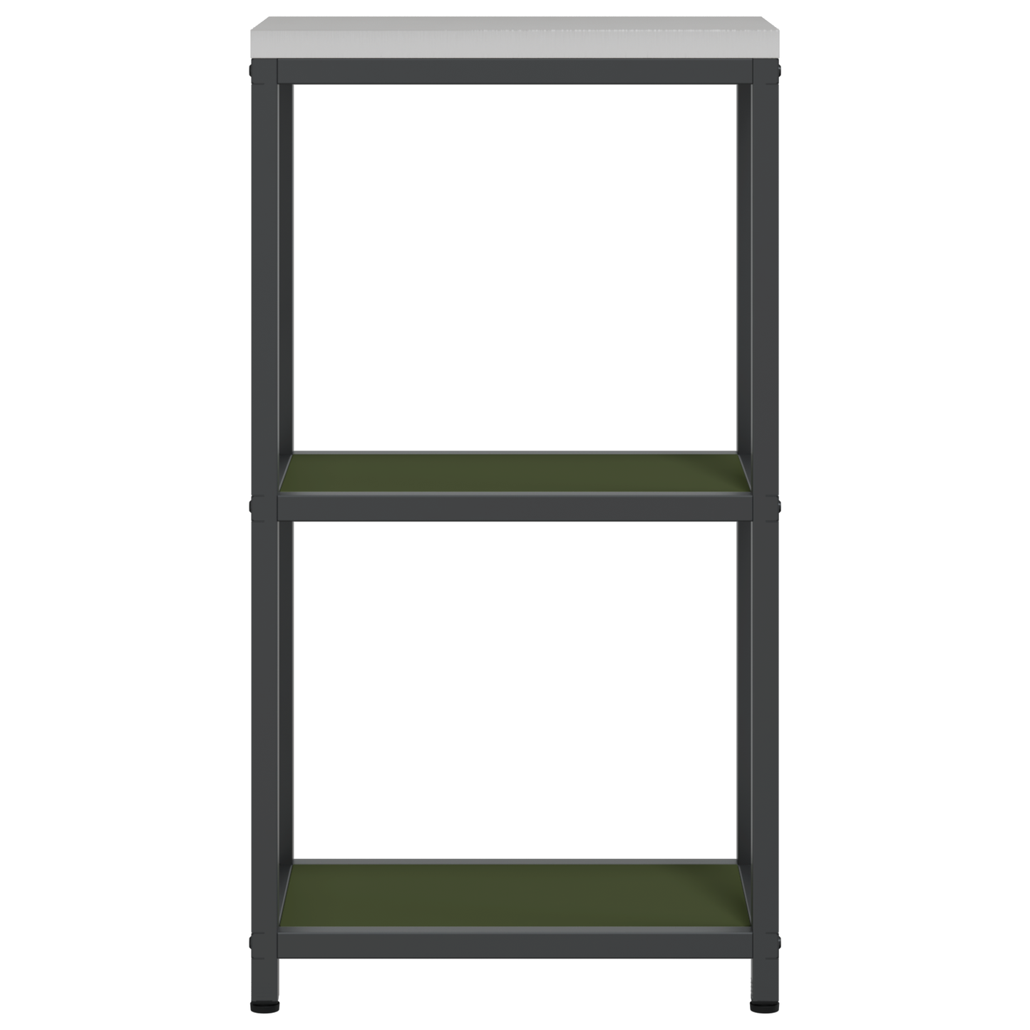 Keuken opslag plank met plank met opslag Olijfgroen 60 x 50 x 92 cm Staal