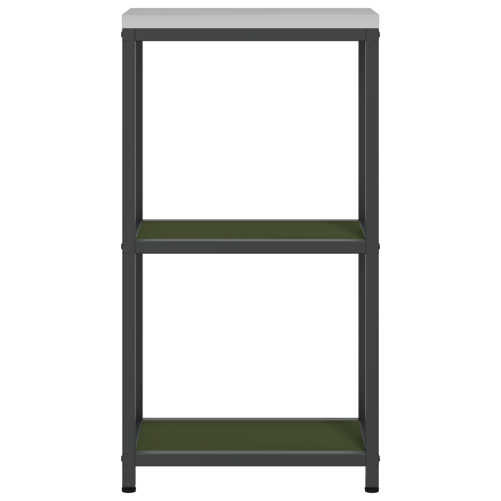 Keuken opslag plank met plank met opslag Olijfgroen 60 x 50 x 92 cm Staal