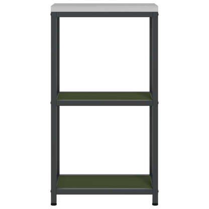 Keuken opslag plank met plank met opslag Olijfgroen 60 x 50 x 92 cm Staal