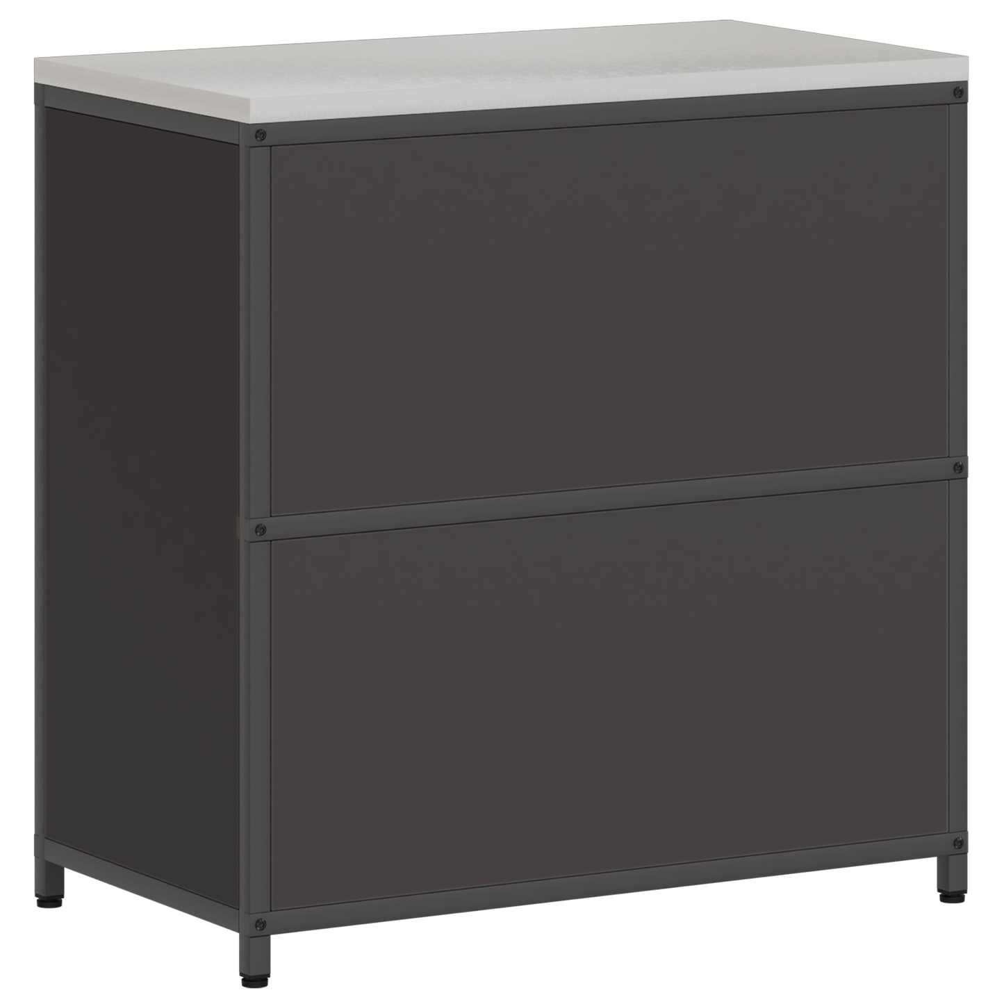 Keukenopslag Kast met plank met opslag met de deur Zwart 60 x 50 x 92 cm Staal