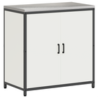 Kitchen Storage with Shelf with Storage White 60 x 50 x 92 cm Steel