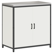 Keukenkast 60x50x92 cm staal wit