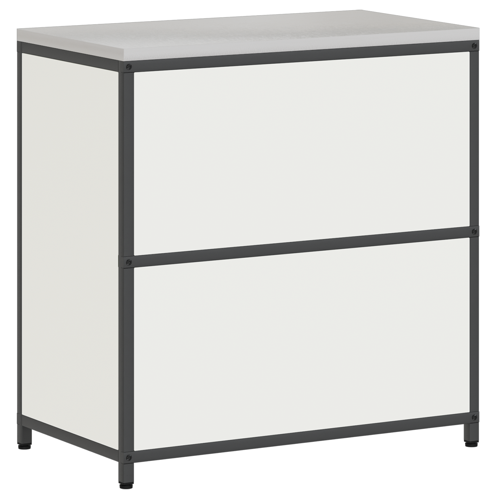 Keukenopslag Kast met plank met opslag met de deur Wit 60 x 50 x 92 cm Staal