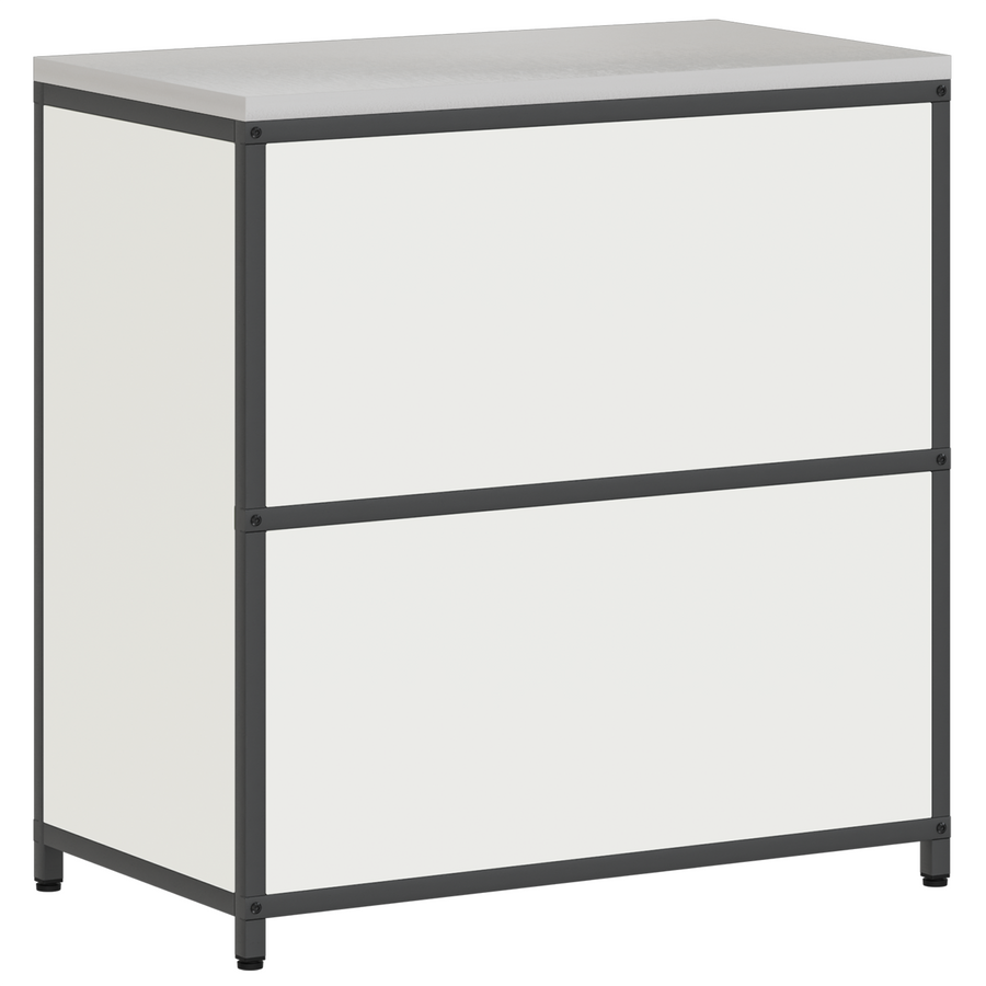 Keukenopslag Kast met plank met opslag met de deur Wit 60 x 50 x 92 cm Staal