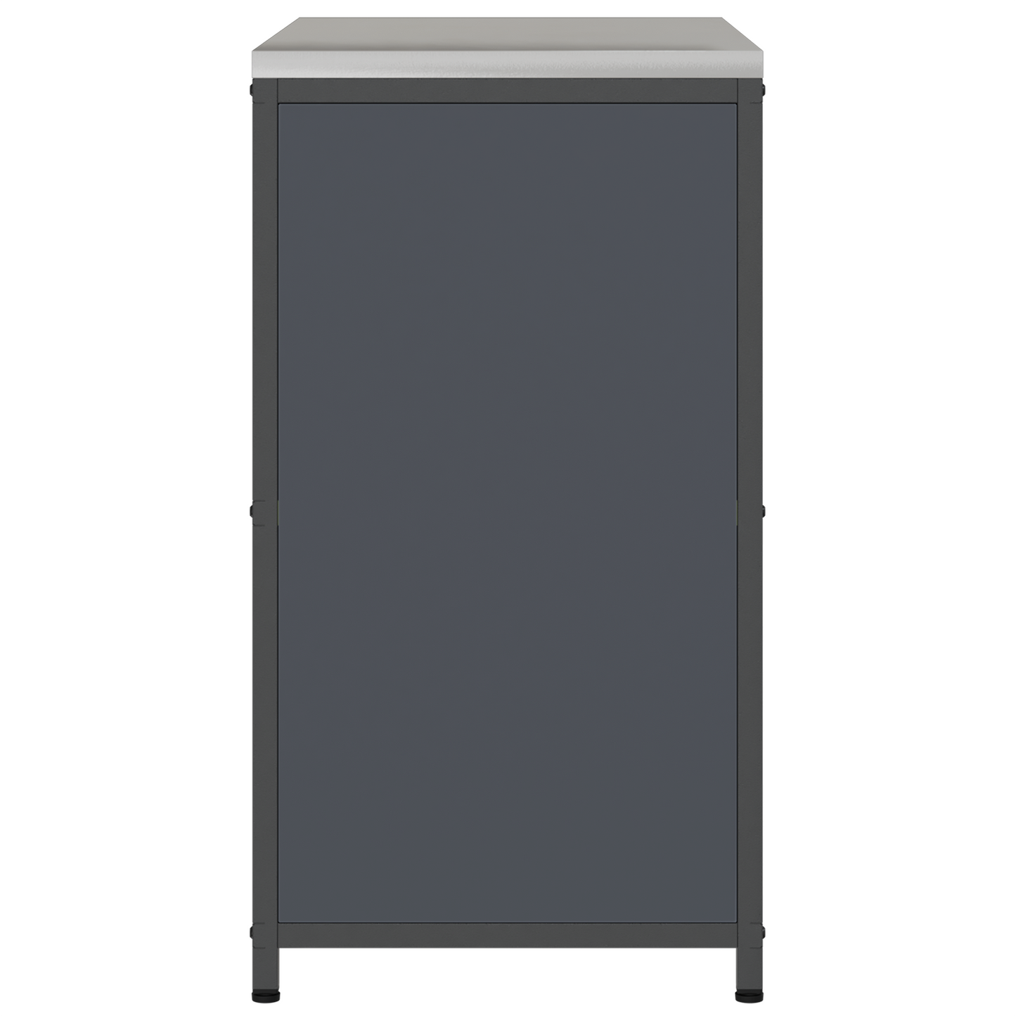 Keukenopslag Kast met plank met opslag met de deur Antraciet 60 x 50 x 92 cm Staal
