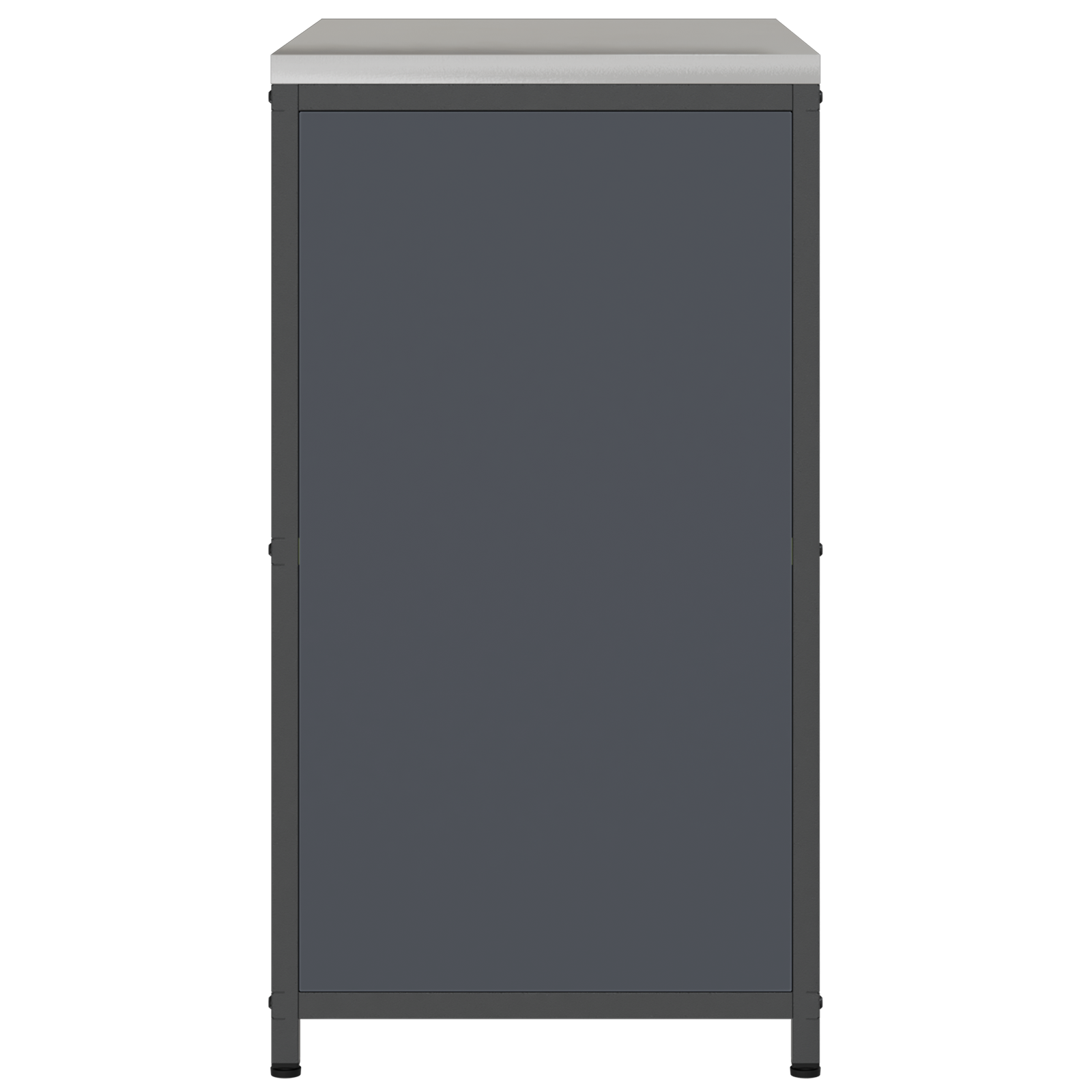 Keukenopslag Kast met plank met opslag met de deur Antraciet 60 x 50 x 92 cm Staal