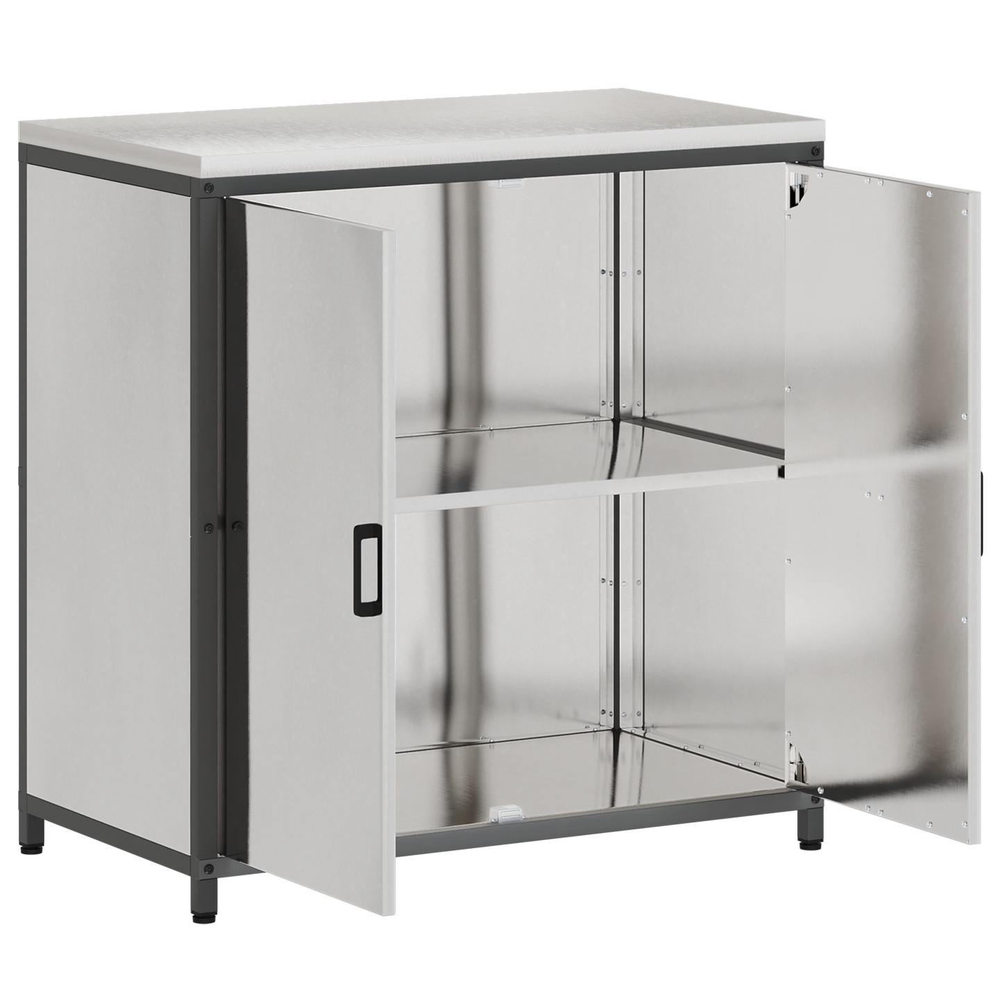 Keukenopslag Kast Zilver 60 x 50 x 92 cm Roestvrijstaal