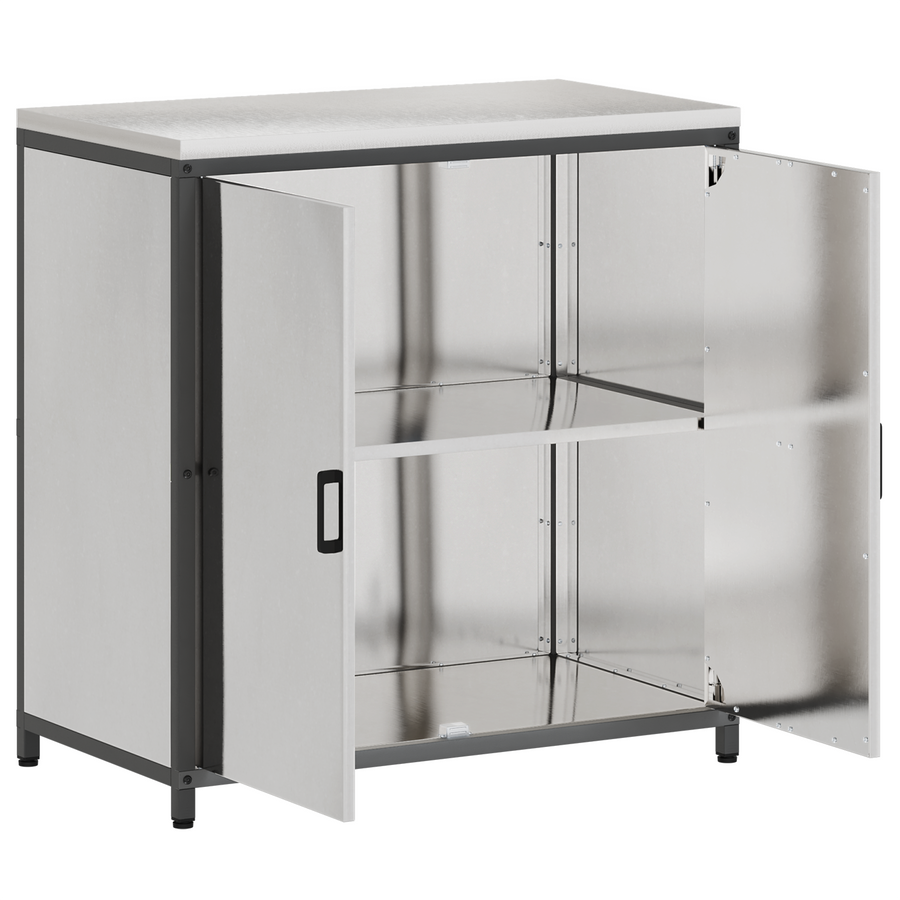 Keukenopslag Kast Zilver 60 x 50 x 92 cm Roestvrijstaal