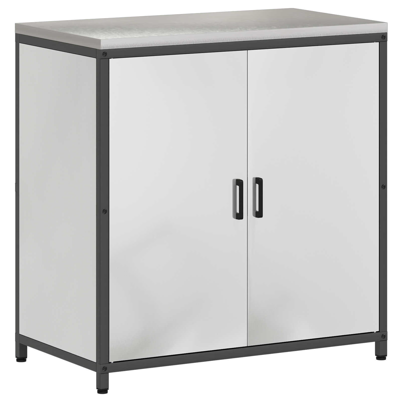 Keukenopslag Kast Zilver 60 x 50 x 92 cm Gegalvaniseerd staal