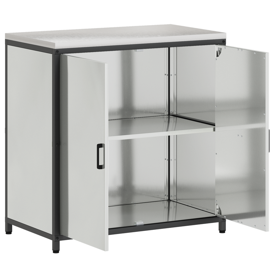 Keukenopslag Kast Zilver 60 x 50 x 92 cm Gegalvaniseerd staal
