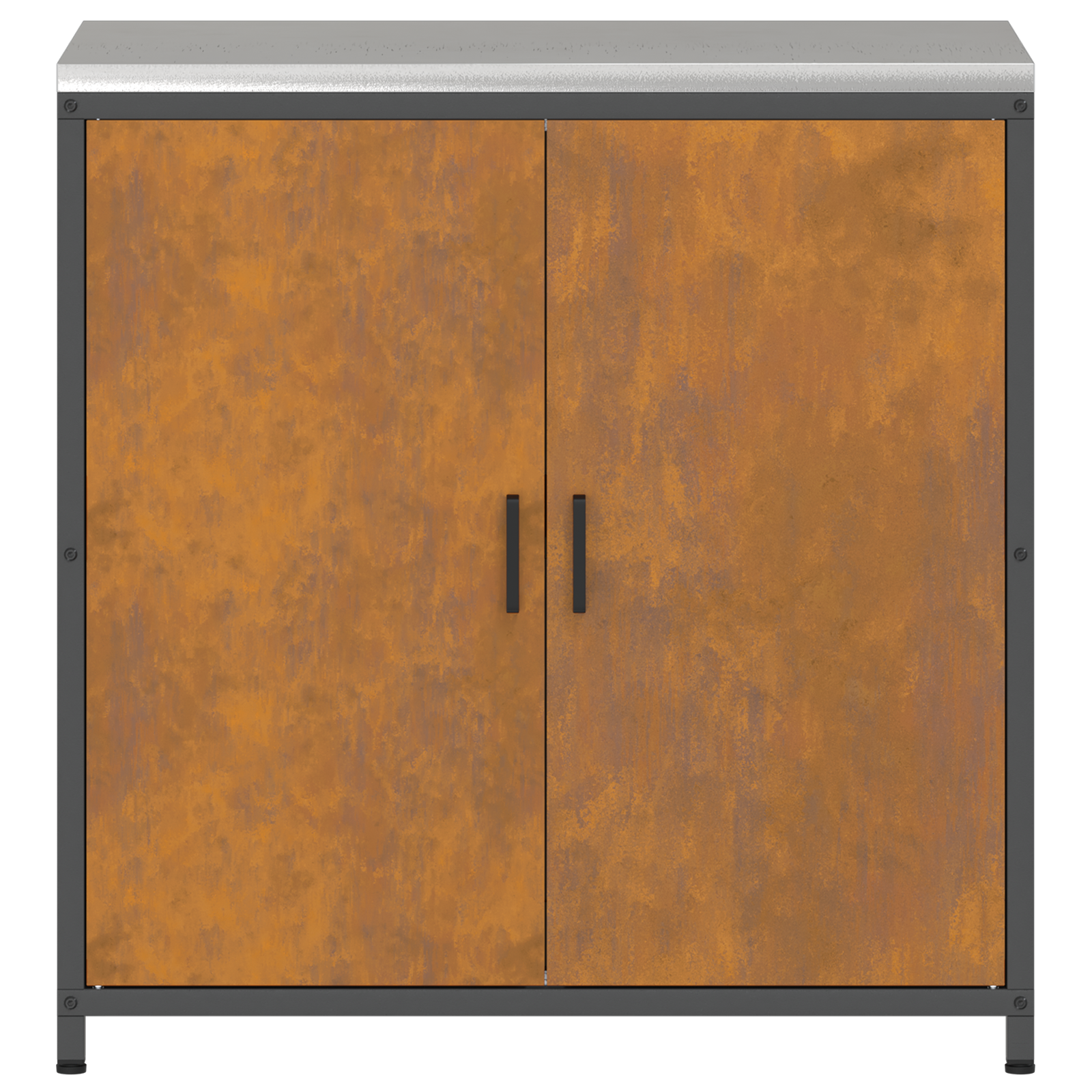 Keukenopslag Kast Roestig 60 x 50 x 92 cm Verweerd staal
