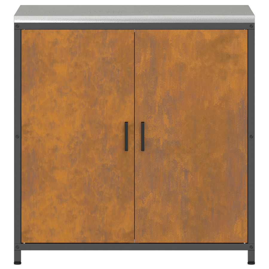 Keukenopslag Kast Roestig 60 x 50 x 92 cm Verweerd staal