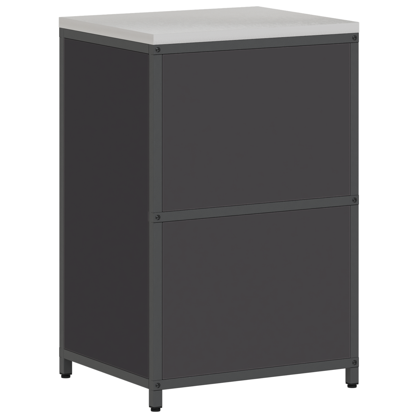 Keukenopslag Kast met plank met opslag met de deur Zwart 60 x 50 x 92 cm Staal