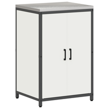 Keukenopslag Kast met plank met opslag met de deur Wit 60 x 50 x 92 cm Staal