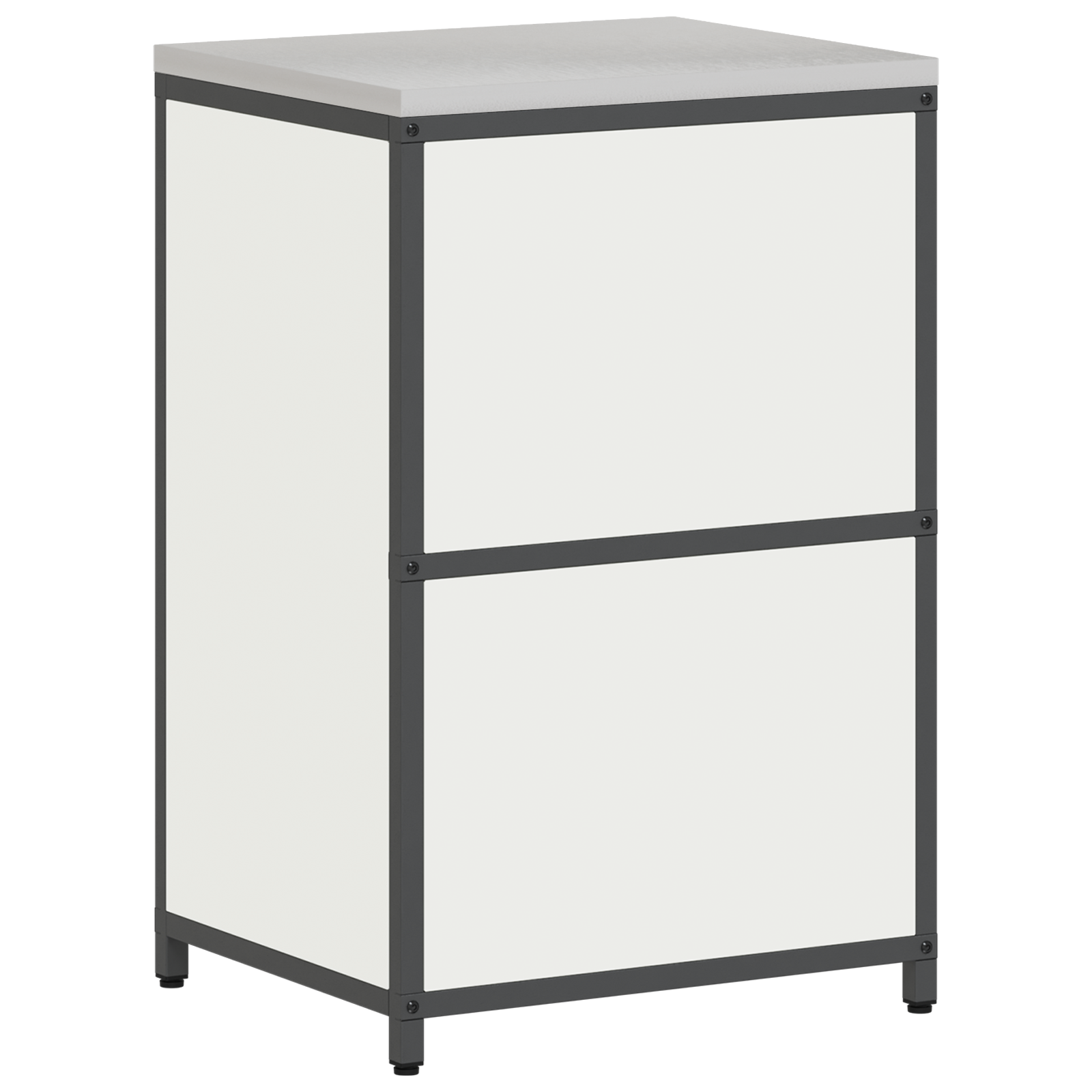 Keukenopslag Kast met plank met opslag met de deur Wit 60 x 50 x 92 cm Staal