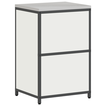 Keukenopslag Kast met plank met opslag met de deur Wit 60 x 50 x 92 cm Staal