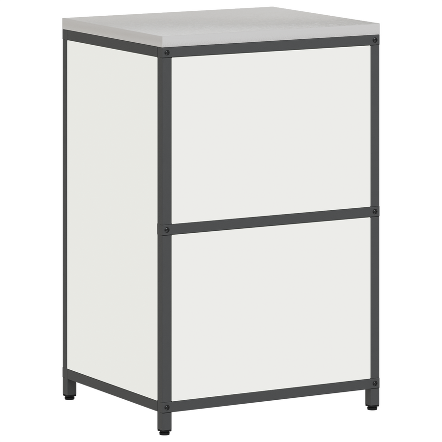 Keukenopslag Kast met plank met opslag met de deur Wit 60 x 50 x 92 cm Staal