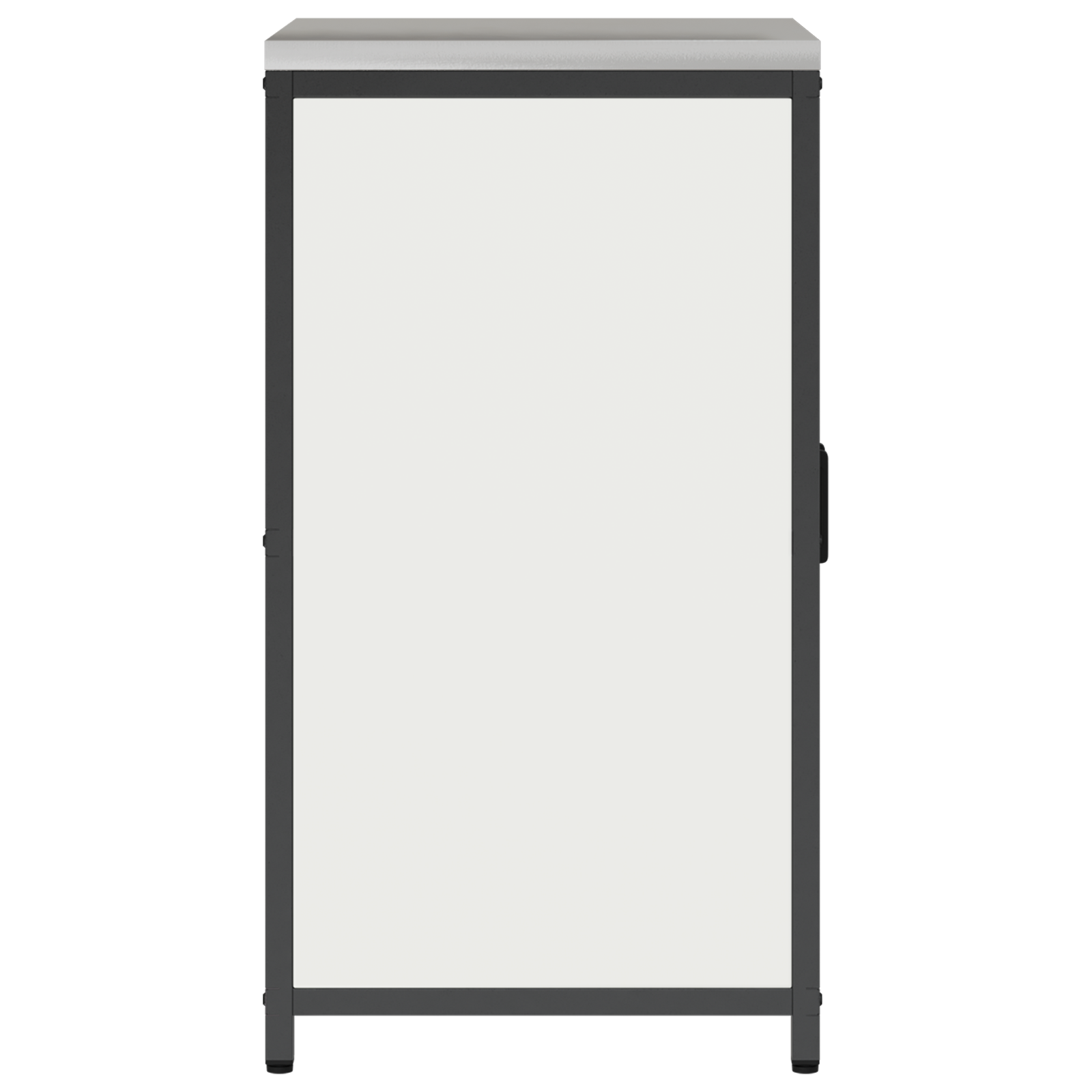 Keukenopslag Kast met plank met opslag met de deur Wit 60 x 50 x 92 cm Staal