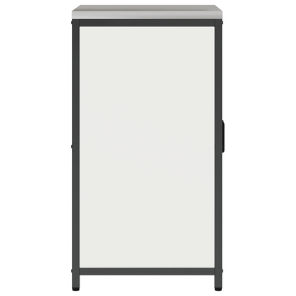 Keukenopslag Kast met plank met opslag met de deur Wit 60 x 50 x 92 cm Staal