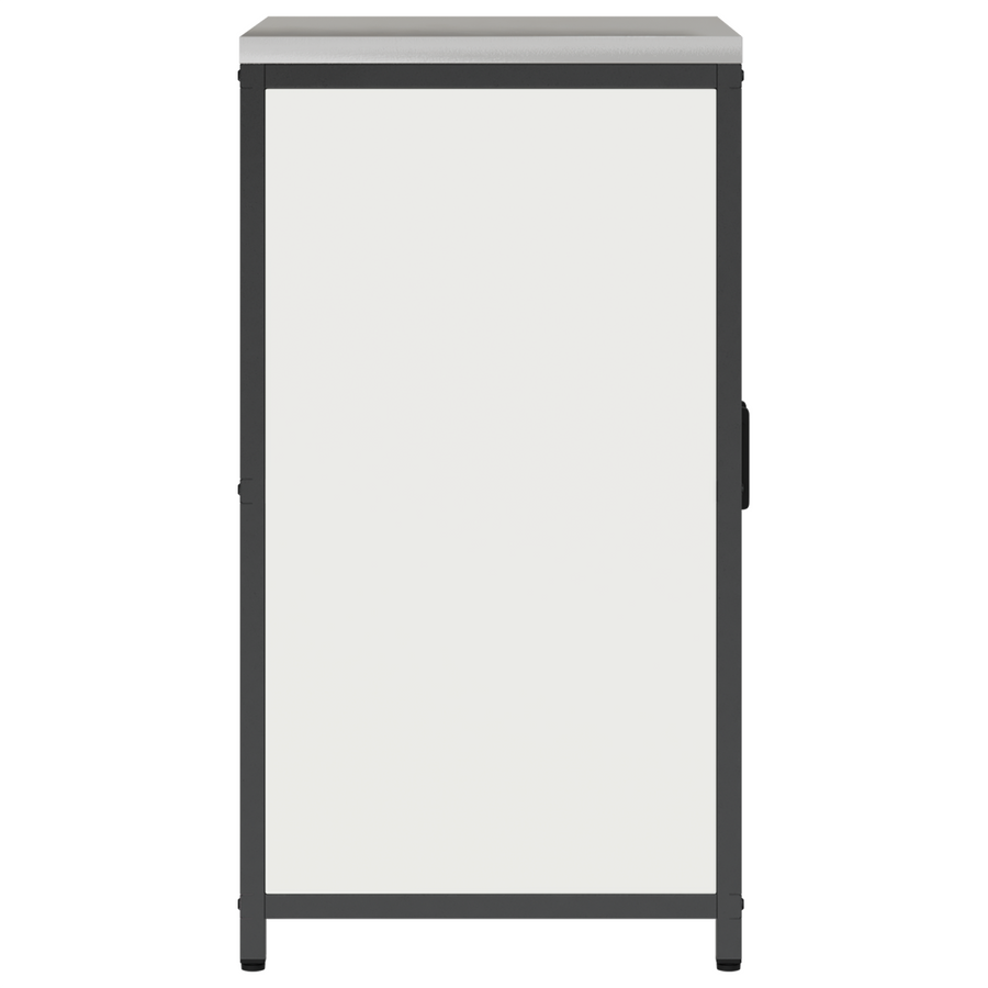 Keukenopslag Kast met plank met opslag met de deur Wit 60 x 50 x 92 cm Staal
