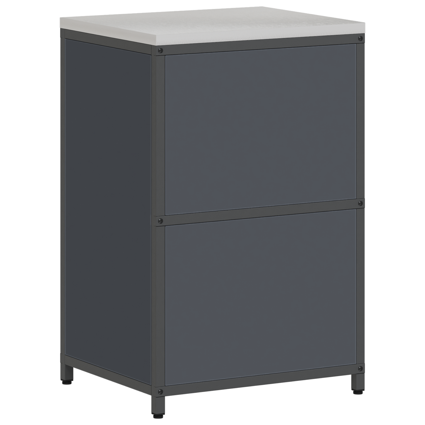 Keukenopslag Kast met plank met opslag met de deur Antraciet 60 x 50 x 92 cm Staal