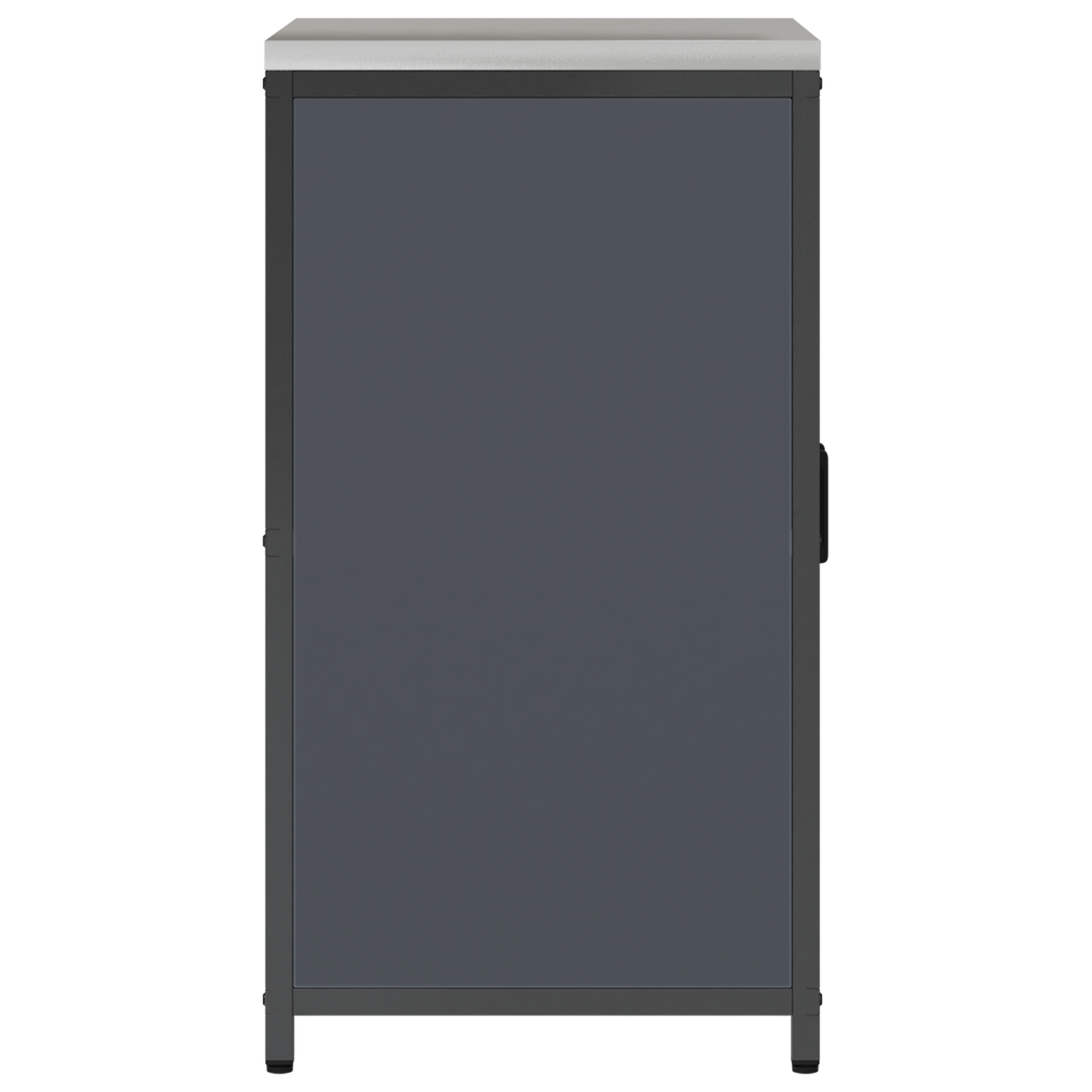 Keukenopslag Kast met plank met opslag met de deur Antraciet 60 x 50 x 92 cm Staal
