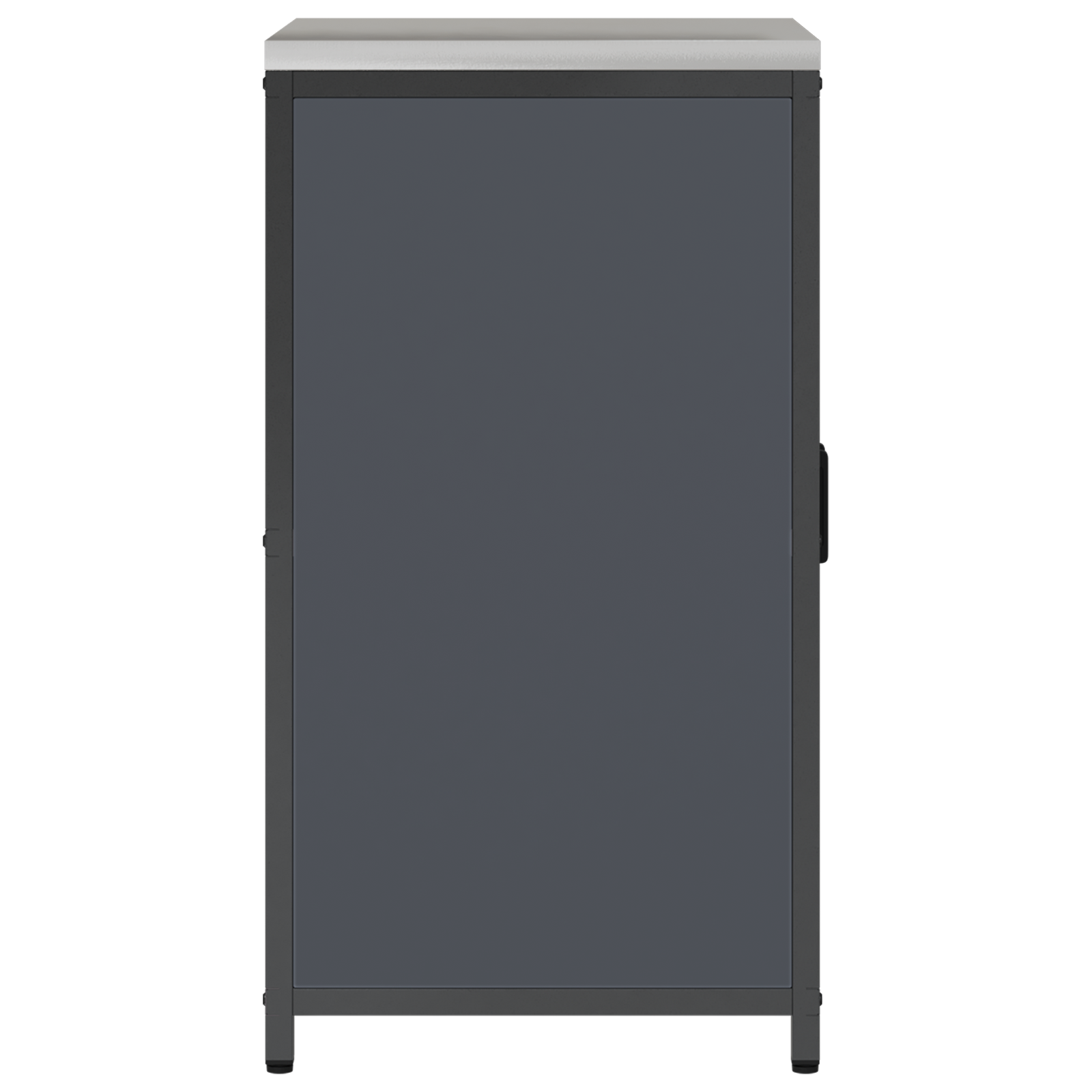 Keukenopslag Kast met plank met opslag met de deur Antraciet 60 x 50 x 92 cm Staal