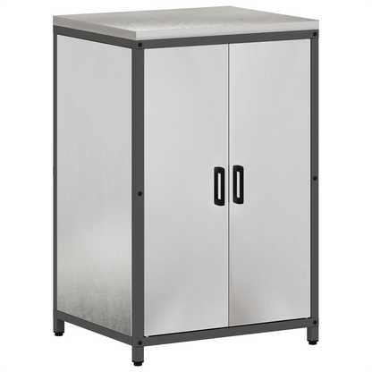Keukenopslag Kast Zilver 60 x 50 x 92 cm Roestvrijstaal