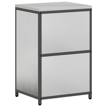 Keukenopslag Kast Zilver 60 x 50 x 92 cm Roestvrijstaal