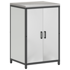 Kitchen storage with shelf with storage Silver 60 x 50 x 92 cm Steel