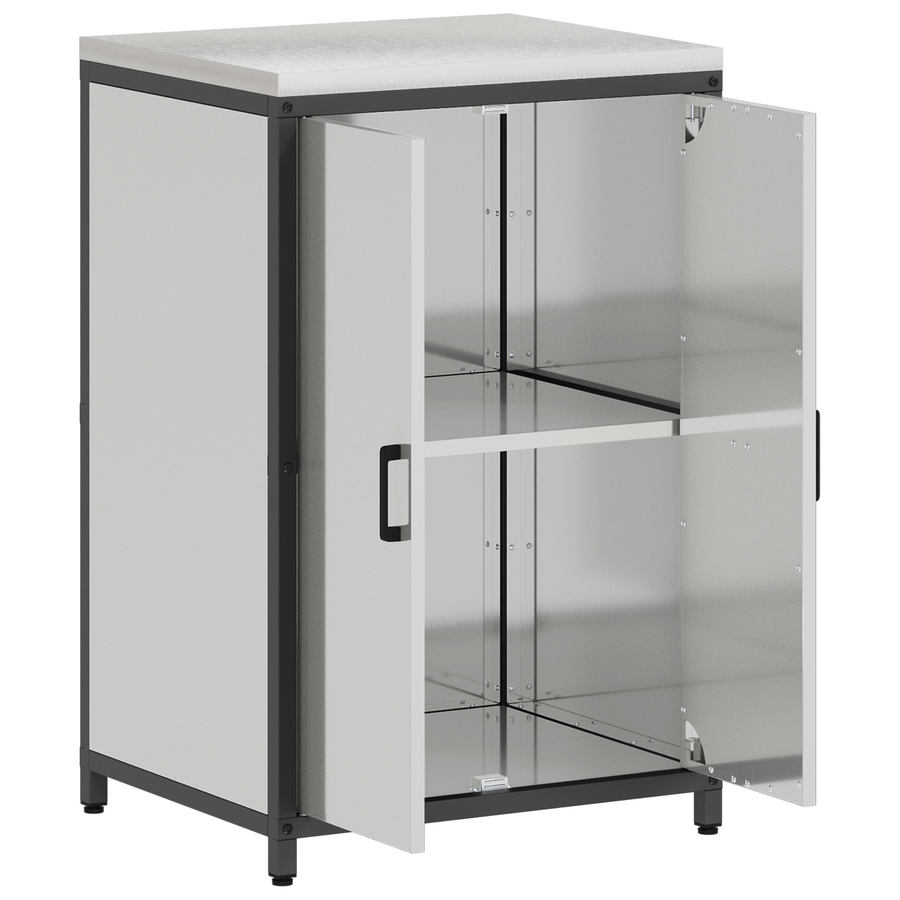 Keukenopslag Kast Zilver 60 x 50 x 92 cm Gegalvaniseerd staal