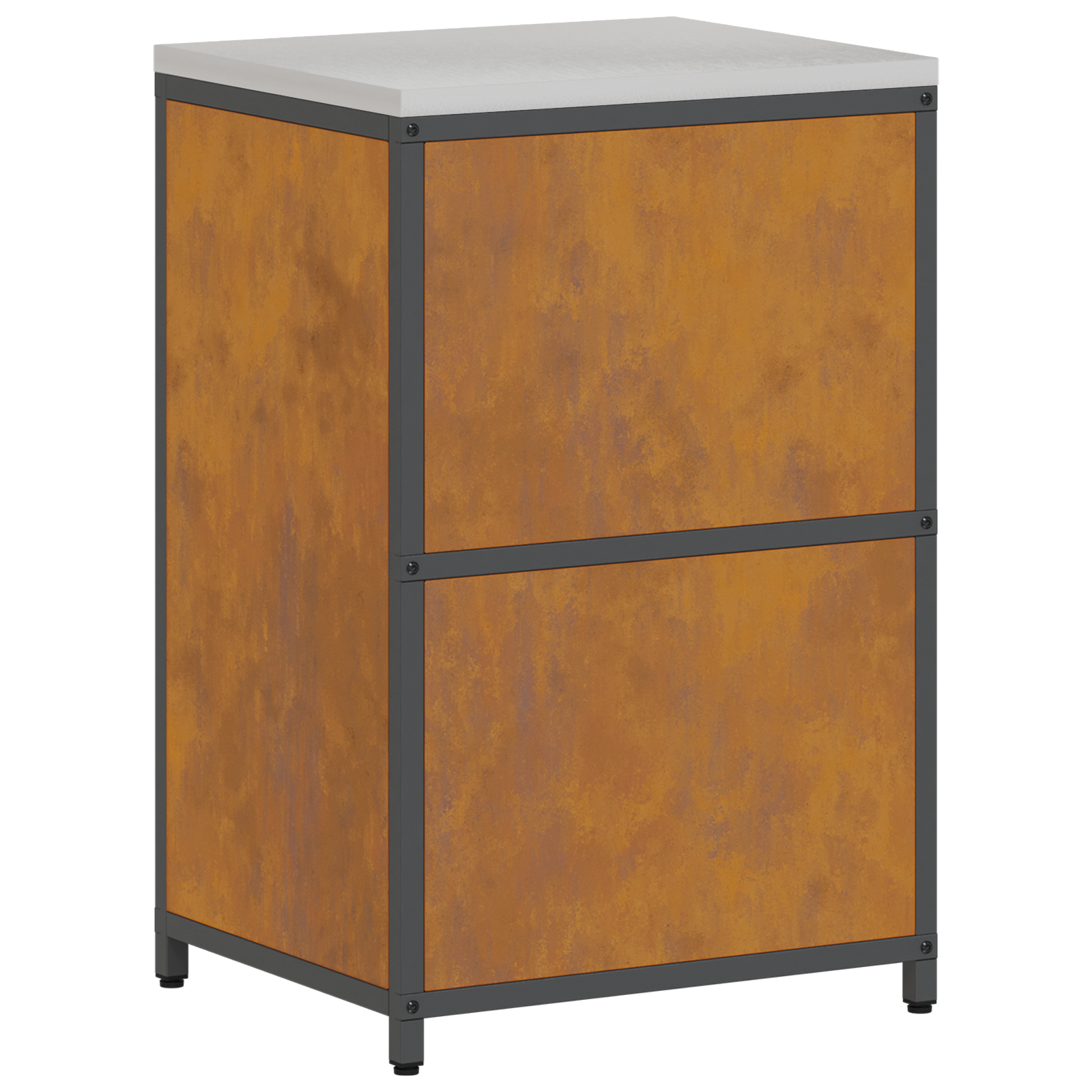 Keukenopslag Kast Roestig 60 x 50 x 92 cm Verweerd staal