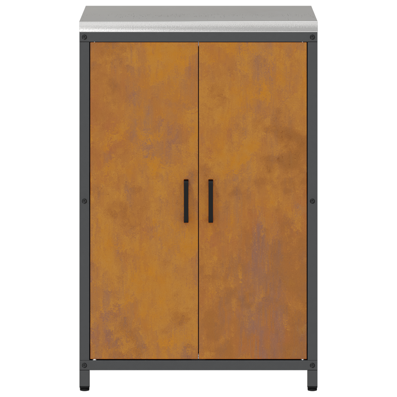 Keukenopslag Kast Roestig 60 x 50 x 92 cm Verweerd staal