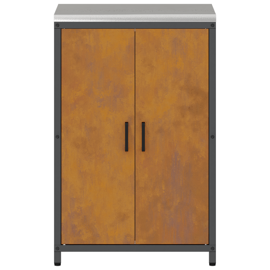 Keukenopslag Kast Roestig 60 x 50 x 92 cm Verweerd staal