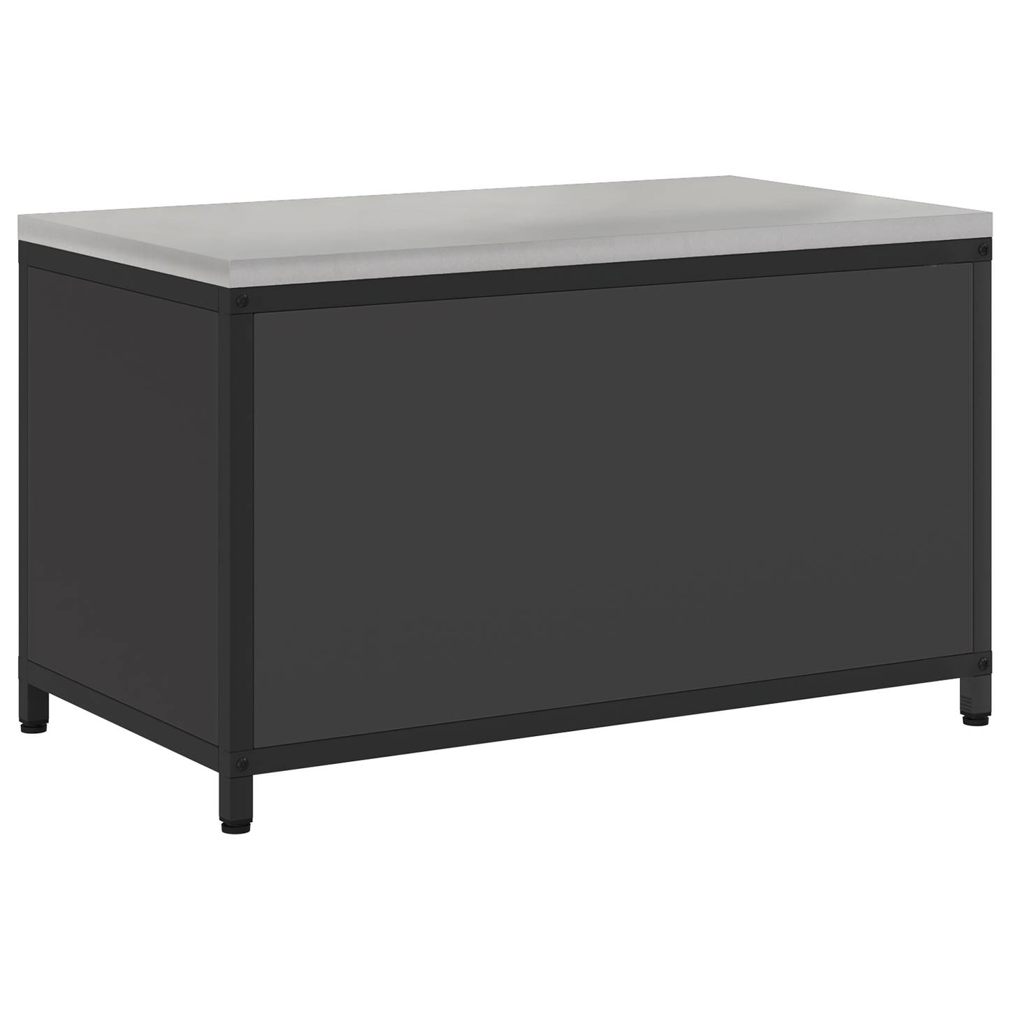 Keukenopslag Kast met plank met opslag met de deur Zwart 60 x 50 x 92 cm Staal