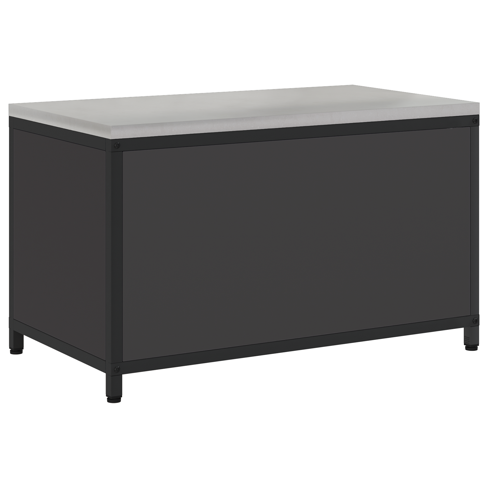 Keukenopslag Kast met plank met opslag met de deur Zwart 60 x 50 x 92 cm Staal