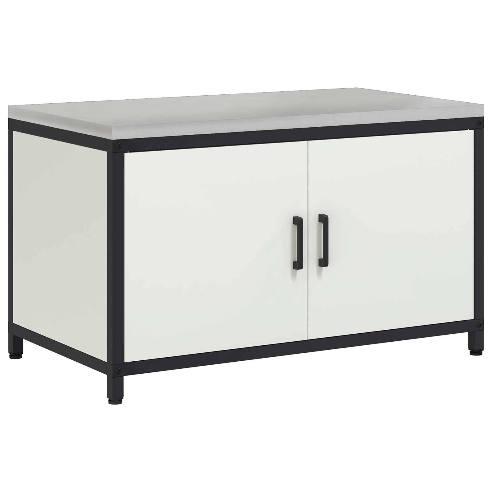 Keukenopslag Kast met lade met plank met opslag met de deur Wit 60 x 50 x 92 cm Staal