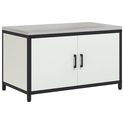 Keukenopslag Kast met lade met plank met opslag met de deur Wit 60 x 50 x 92 cm Staal