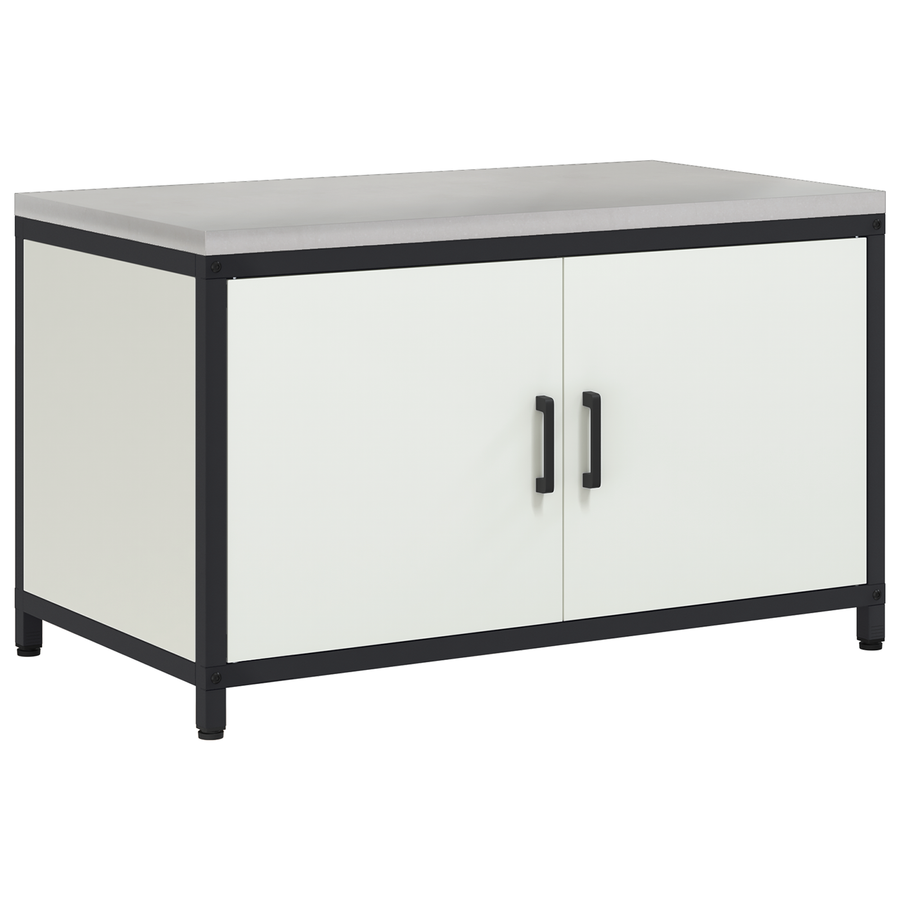 Keukenopslag Kast met lade met plank met opslag met de deur Wit 60 x 50 x 92 cm Staal