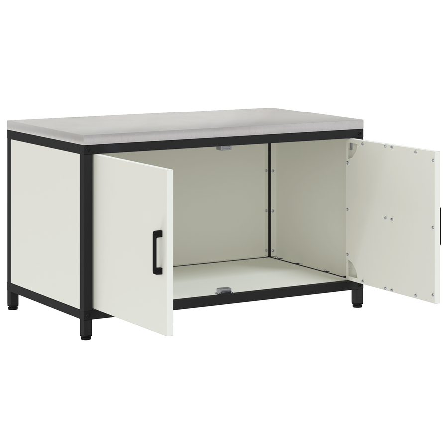 Keukenopslag Kast met lade met plank met opslag met de deur Wit 60 x 50 x 92 cm Staal