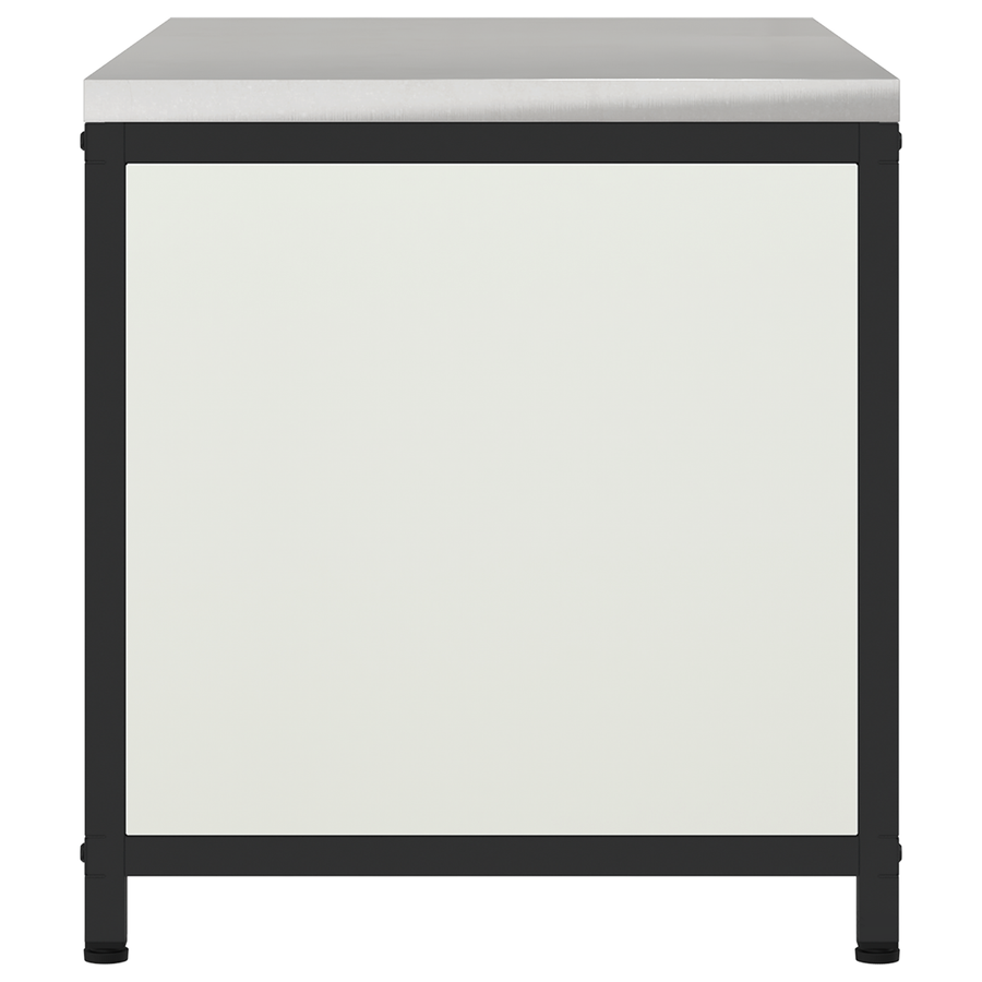 Keukenopslag Kast met lade met plank met opslag met de deur Wit 60 x 50 x 92 cm Staal