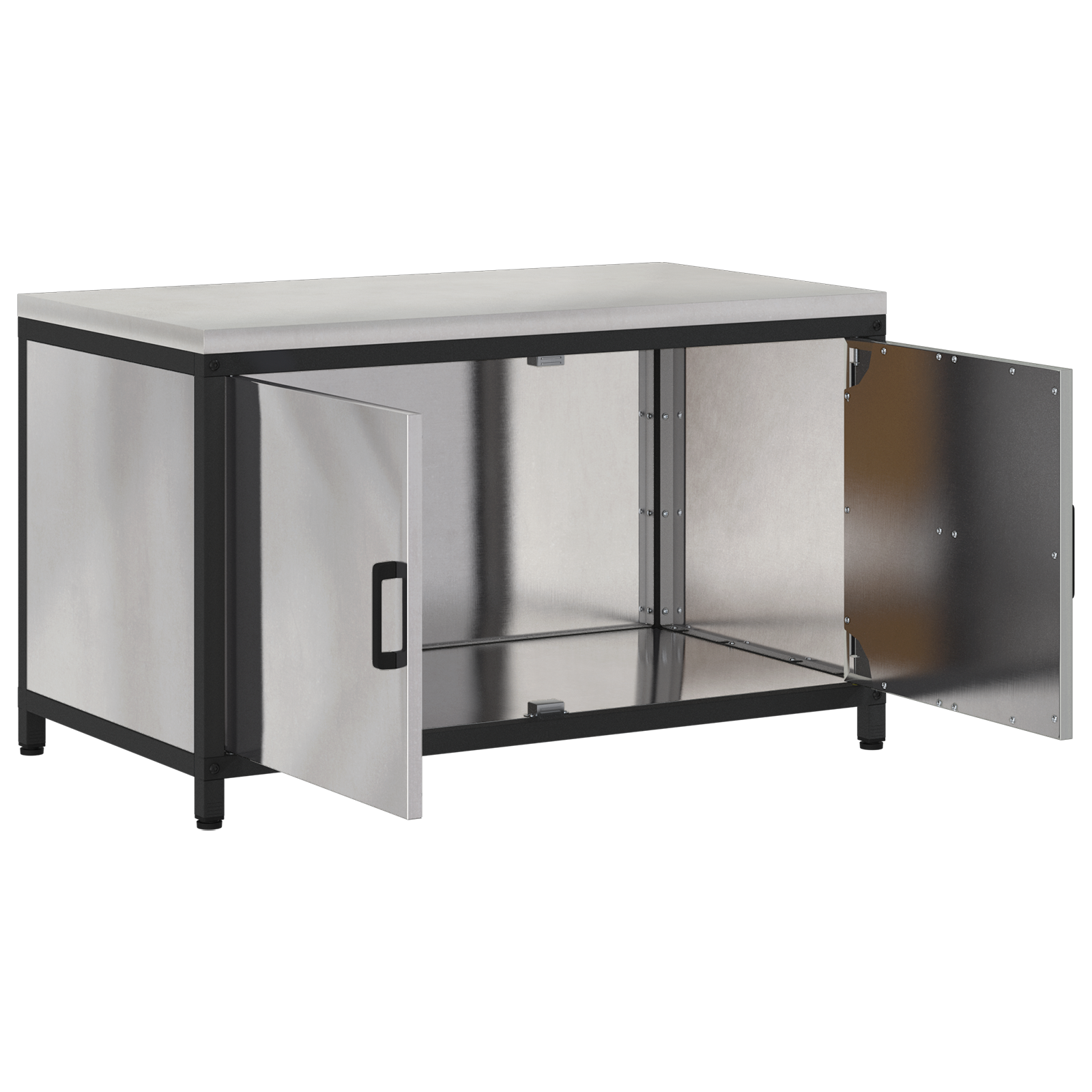 Keukenopslag Kast Zilver 60 x 50 x 92 cm Roestvrijstaal