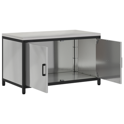 Keukenopslag Kast Zilver 60 x 50 x 92 cm Gegalvaniseerd staal