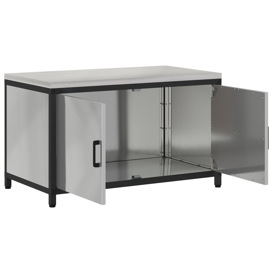 Keukenopslag Kast Zilver 60 x 50 x 92 cm Gegalvaniseerd staal
