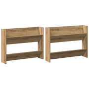 Schoenenkast 2 stuks artisan eiken 85x18x90 cm