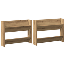 Wand Schoenenkasten met plank Anders met opslag 2 pcs artisanaal eikenkleurig