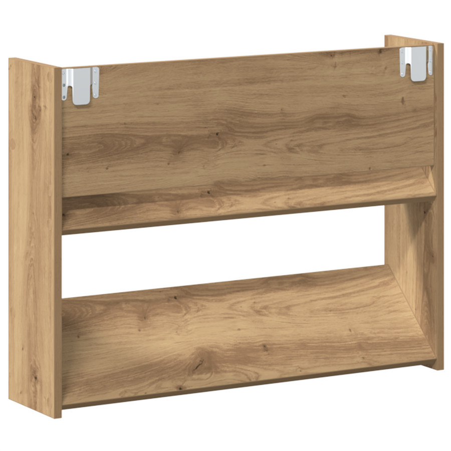Wand Schoenenkasten met plank Anders met opslag 2 pcs artisanaal eikenkleurig